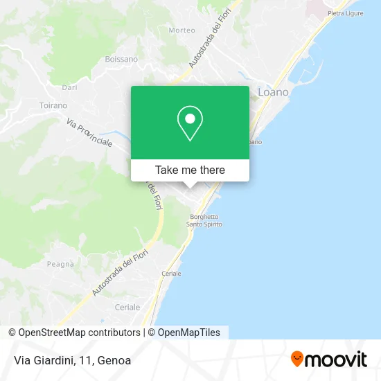 Via Giardini, 11 map