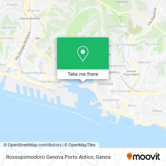 Rossopomodoro Genova Porto Antico map