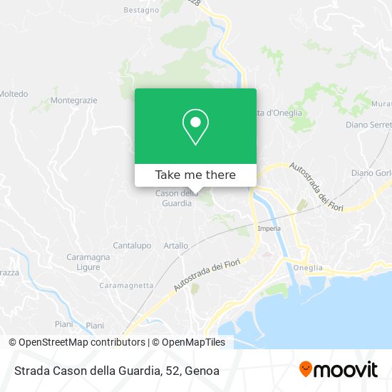 Strada Cason della Guardia, 52 map