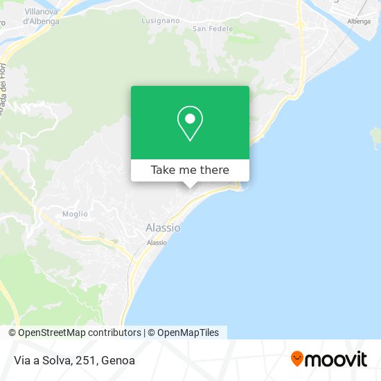 Via a Solva, 251 map