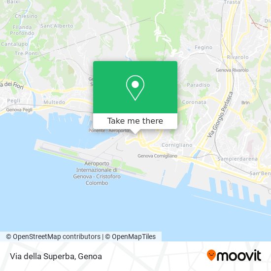 Via della Superba map