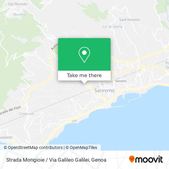 Strada Mongioie / Via Galileo Galilei map