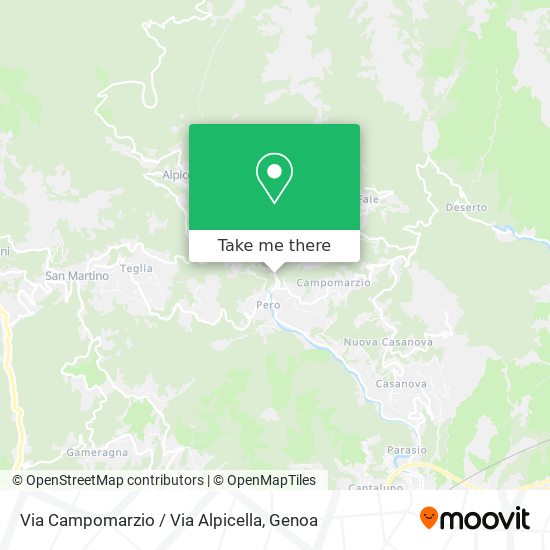 Via Campomarzio / Via Alpicella map