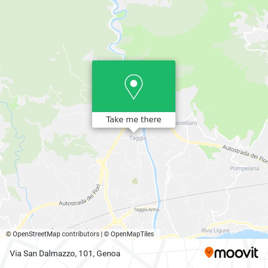 Via San Dalmazzo, 101 map