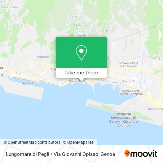 Lungomare di Pegli / Via Giovanni Opisso map