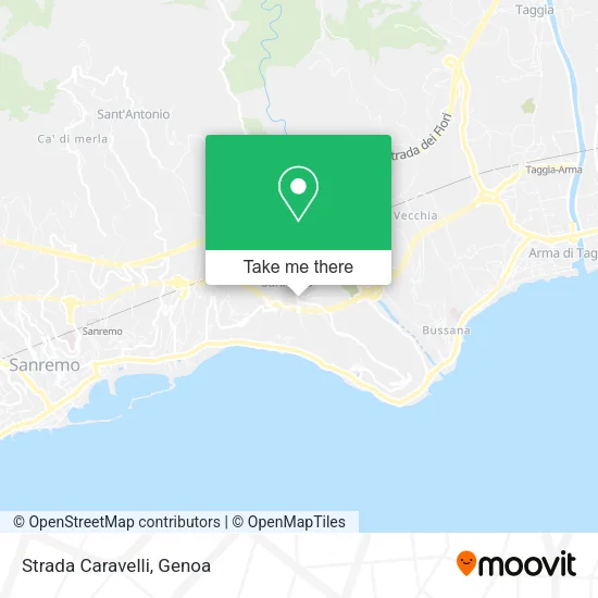 Strada Caravelli map
