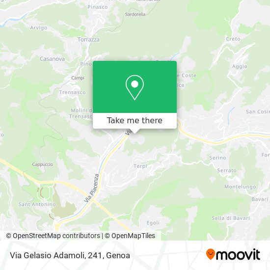 Via Gelasio Adamoli, 241 map