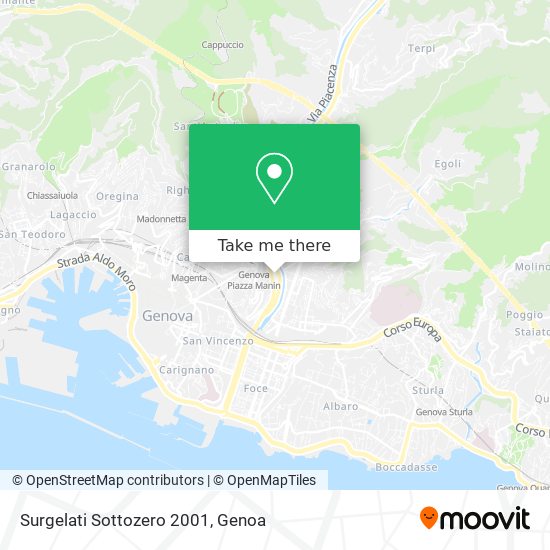 Surgelati Sottozero 2001 map