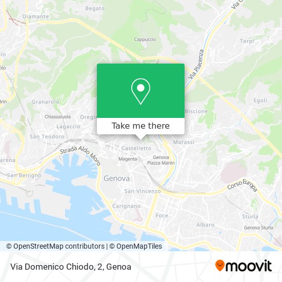 Via Domenico Chiodo, 2 map