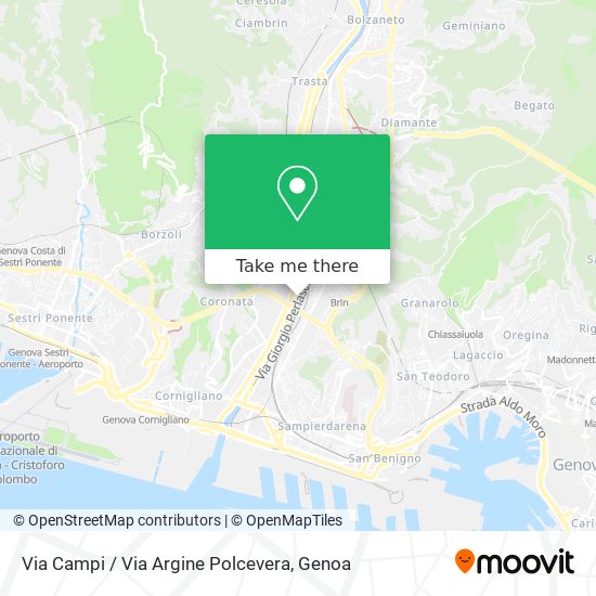 Via Campi / Via Argine Polcevera map