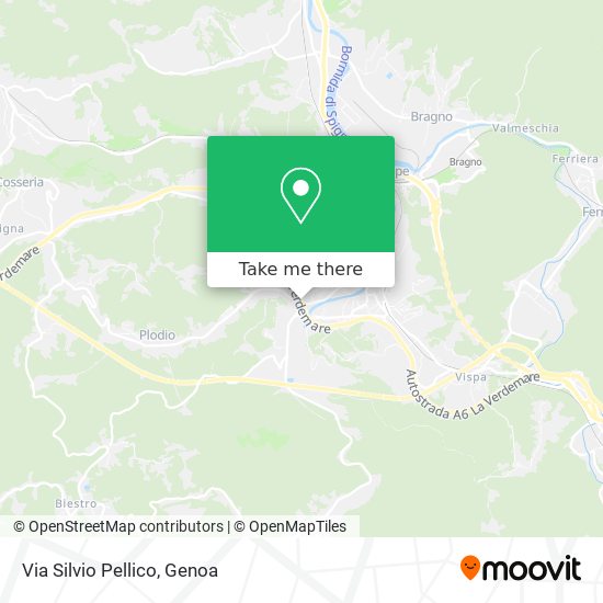 Via Silvio Pellico map