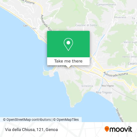 Via della Chiusa, 121 map