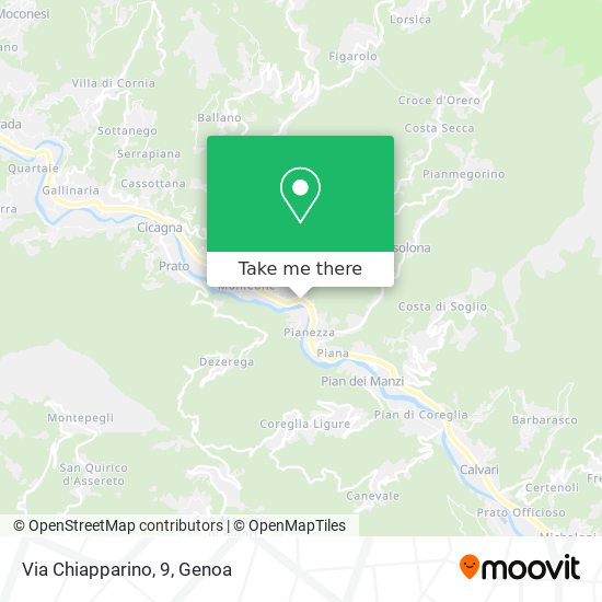 Via Chiapparino, 9 map