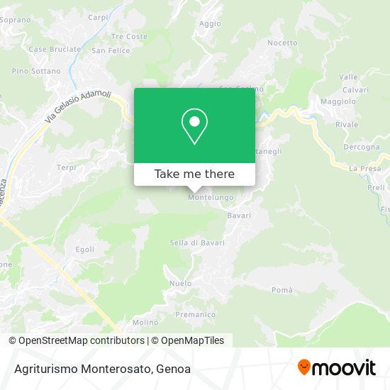 Agriturismo Monterosato map