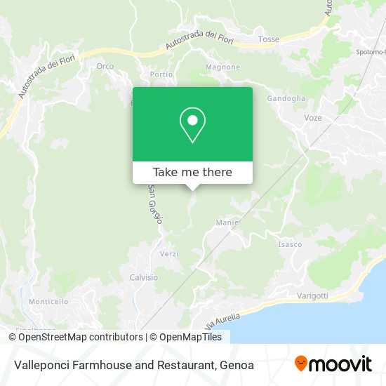 Valleponci Farmhouse and Restaurant map