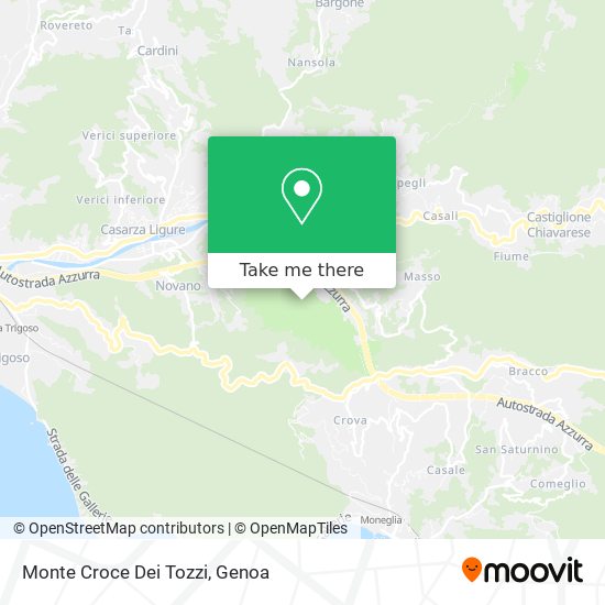 Monte Croce Dei Tozzi map