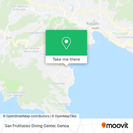San Fruttuoso Diving Center map