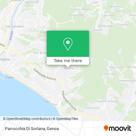Parrocchia Di Sorlana map
