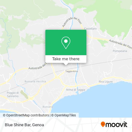 Blue Shine Bar map