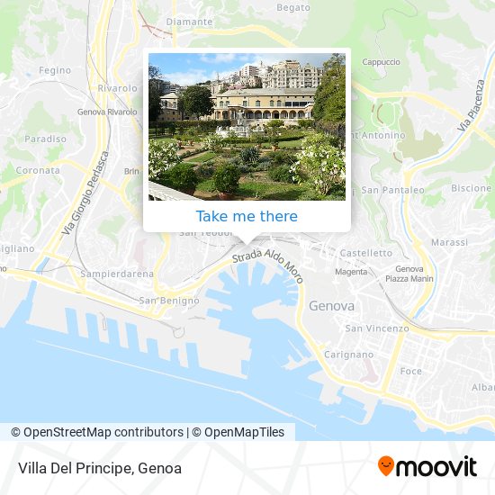 Villa Del Principe map