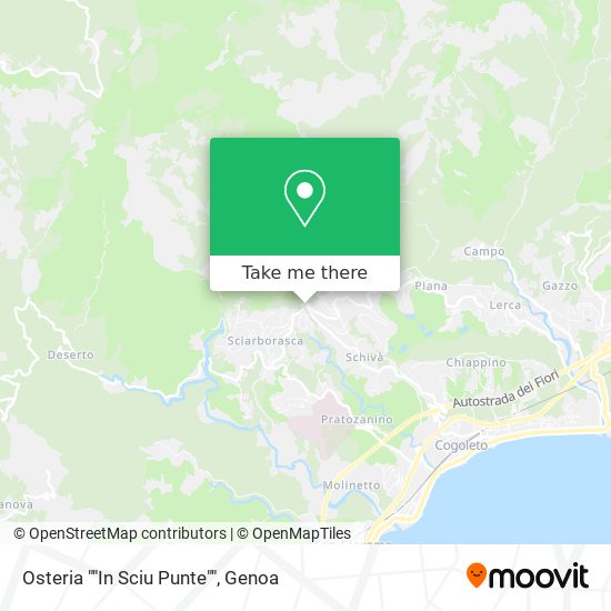 Osteria ""In Sciu Punte"" map