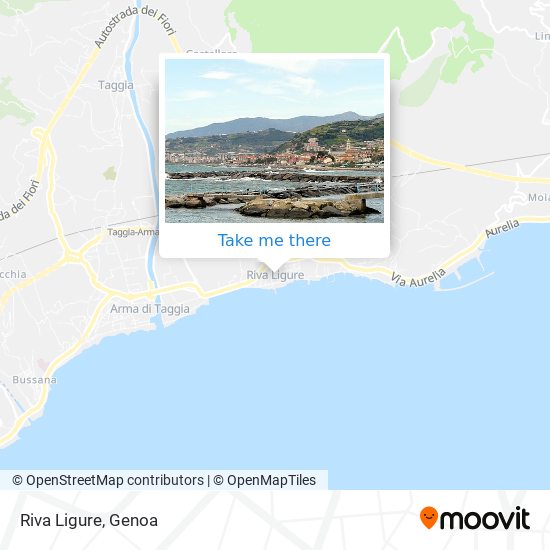 Riva Ligure map