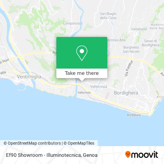 Ef90 Showroom - Illuminotecnica map