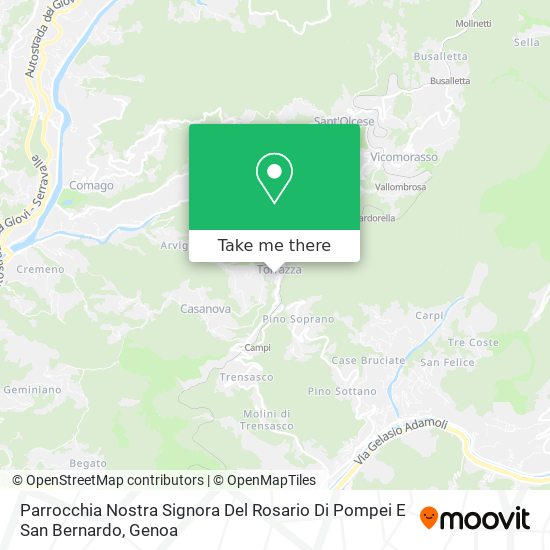 Parrocchia Nostra Signora Del Rosario Di Pompei E San Bernardo map