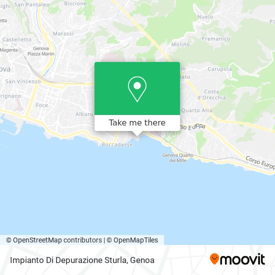 Impianto Di Depurazione Sturla map