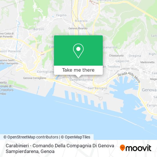 Carabinieri - Comando Della Compagnia Di Genova Sampierdarena map