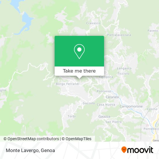 Monte Lavergo map