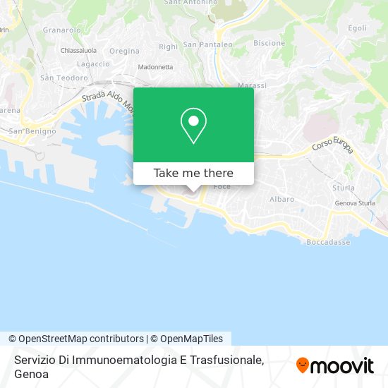 Servizio Di Immunoematologia E Trasfusionale map