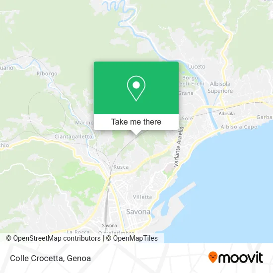Colle Crocetta map
