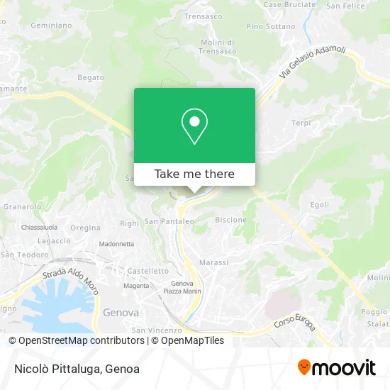 Nicolò Pittaluga map