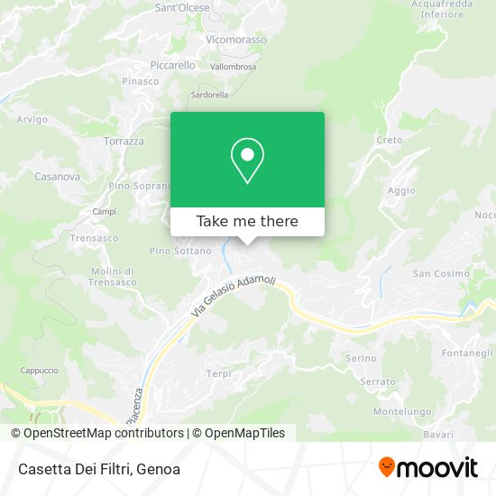 Casetta Dei Filtri map
