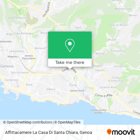 Affittacamere La Casa Di Santa Chiara map