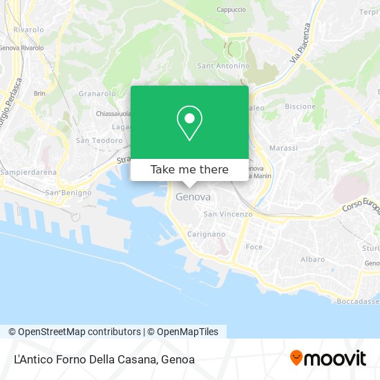 L'Antico Forno Della Casana map