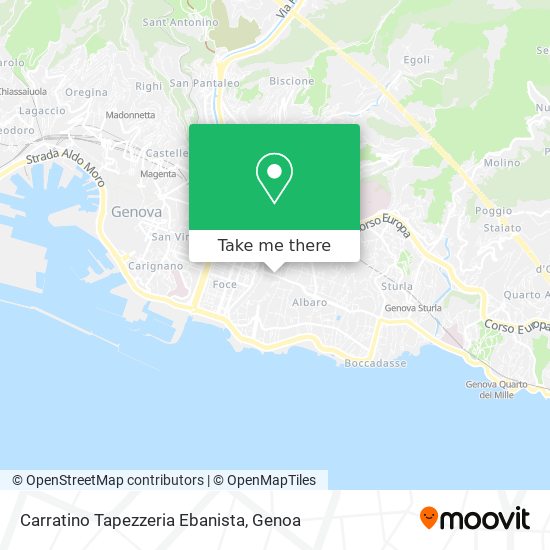 Carratino Tapezzeria Ebanista map