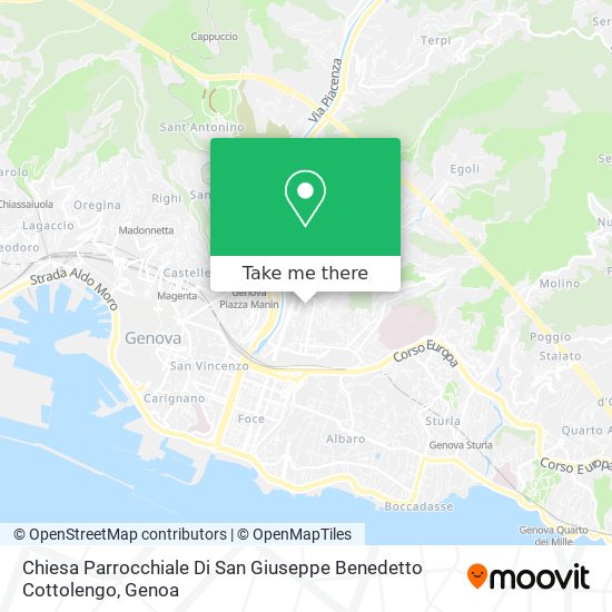 Chiesa Parrocchiale Di San Giuseppe Benedetto Cottolengo map