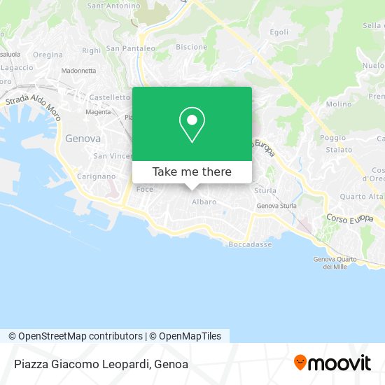 Piazza Giacomo Leopardi map