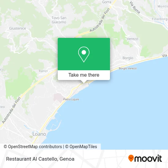 Restaurant Al Castello map