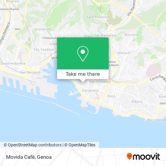 Movida Cafè map