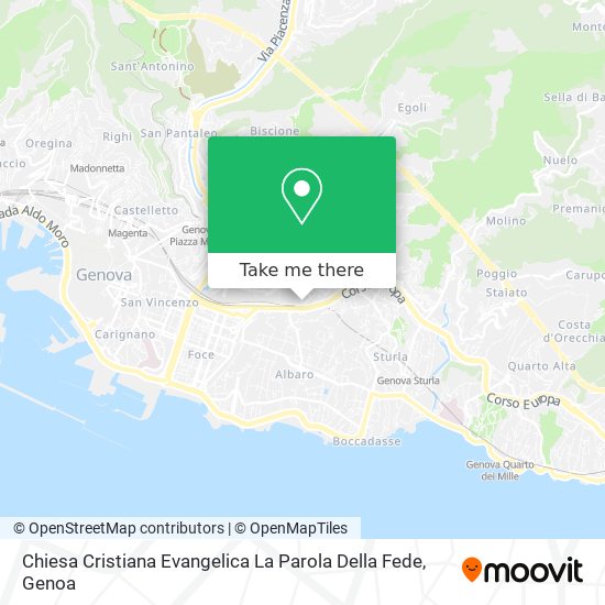 Chiesa Cristiana Evangelica La Parola Della Fede map