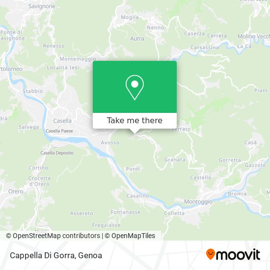 Cappella Di Gorra map