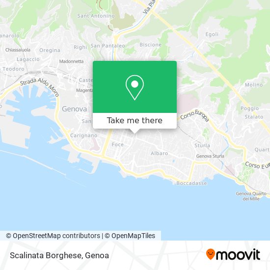 Scalinata Borghese map
