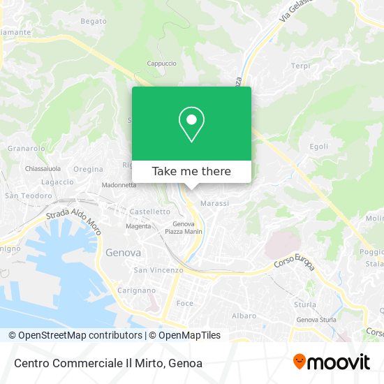 Centro Commerciale Il Mirto map