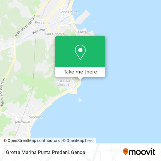 Grotta Marina Punta Predani map