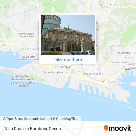 Villa Durazzo Bombrini map
