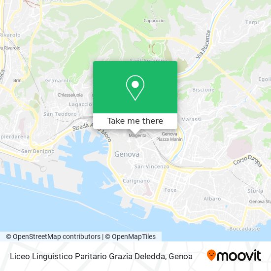 Liceo Linguistico Paritario Grazia Deledda map