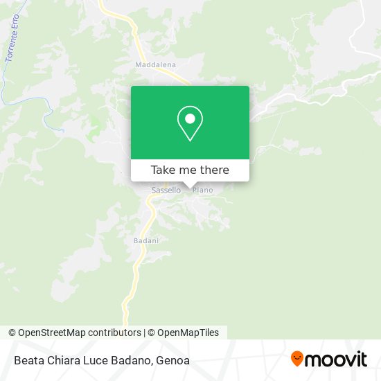 Beata Chiara Luce Badano map